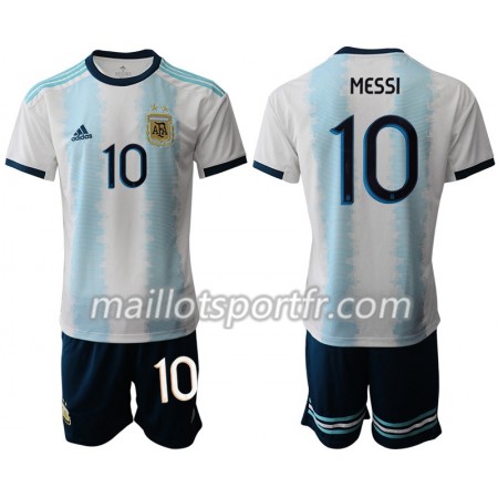 Maillot de Foot Argentine MESSI 10 Enfant Domicile Copa América 2019